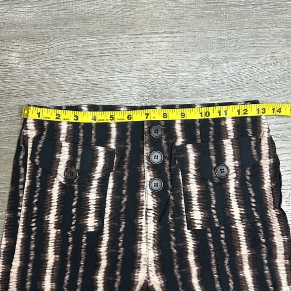 NEW INC International Concepts Boho Striped Print High Rise Shorts Brown Sz 4 - Picture 4 of 8